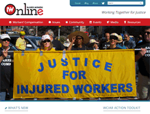 Tablet Screenshot of injuredworkersonline.org